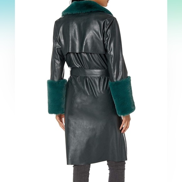 BLANKNYC Fur Trim Trench Coat - Picture 2 of 7